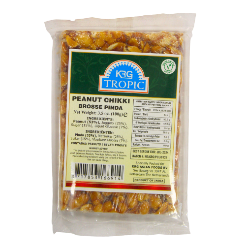 GAJAK PEANUT CHIKKI 10X100G KRG