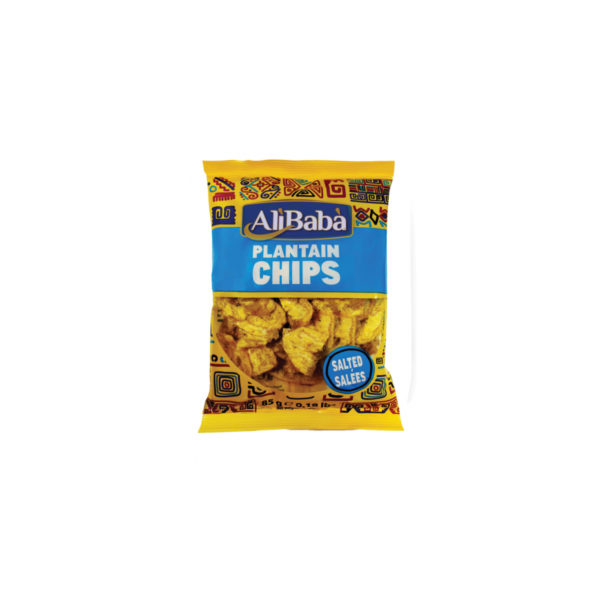 CHIPS PLANTAIN SALTED 24X85G ALI BABA