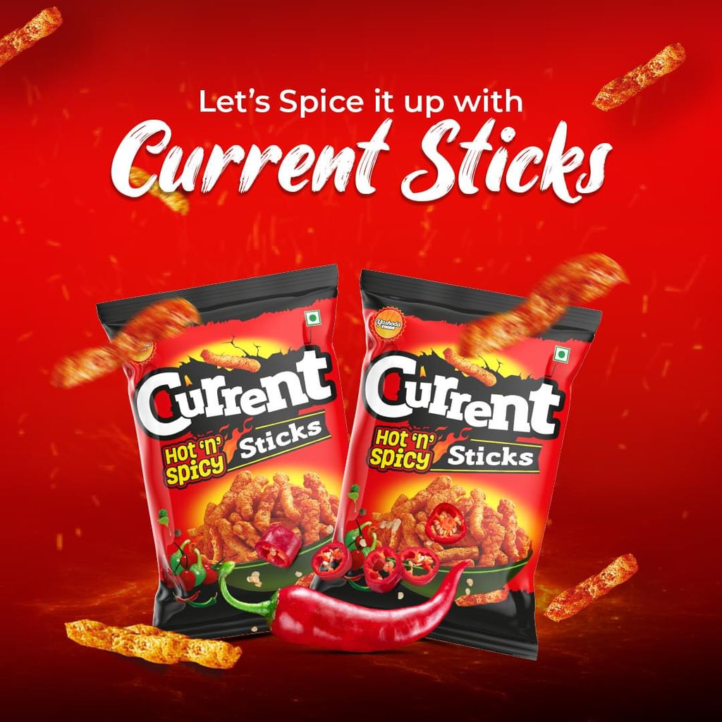 HOT N SPICY STICKS 20X80G CURRENT