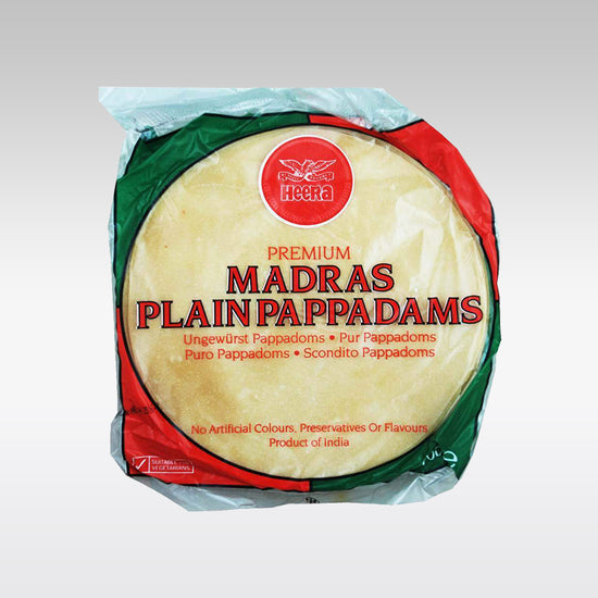 MADRAS PLAIN PAPAD 60x200G HEERA