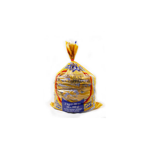 MADRAS PLAIN PAPAD 10X200G ALI BABA