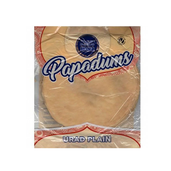 URAD PLAIN PAPAD 20X200G HEERA