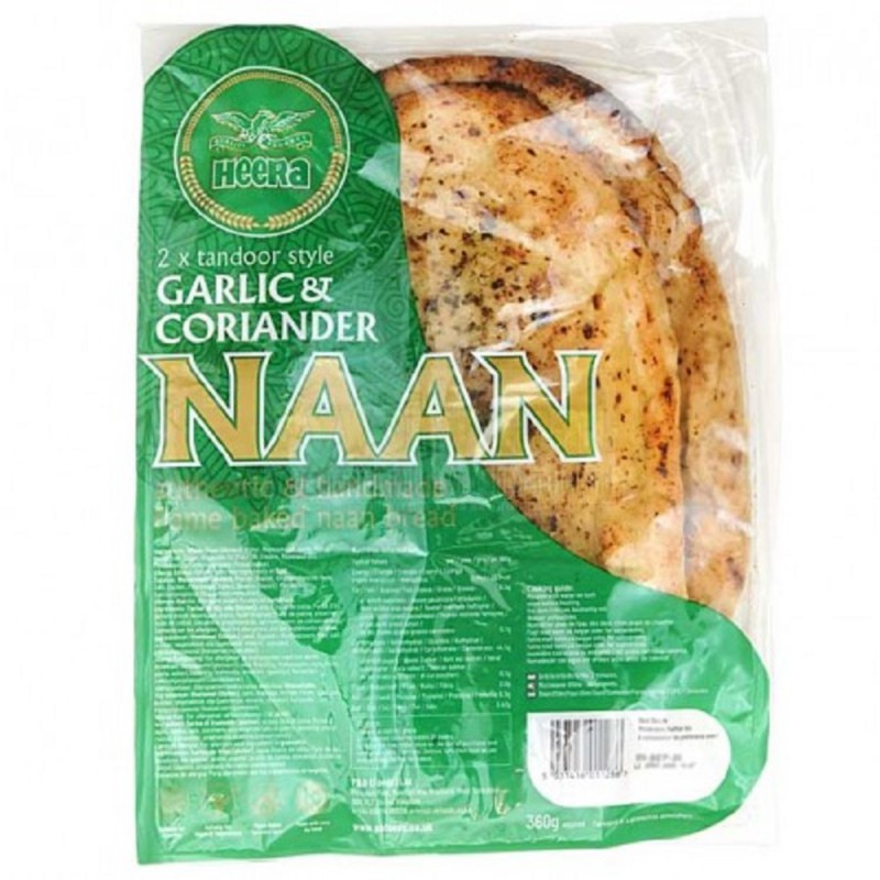 GARLIC CORIANDER NAAN 2PC HEERA