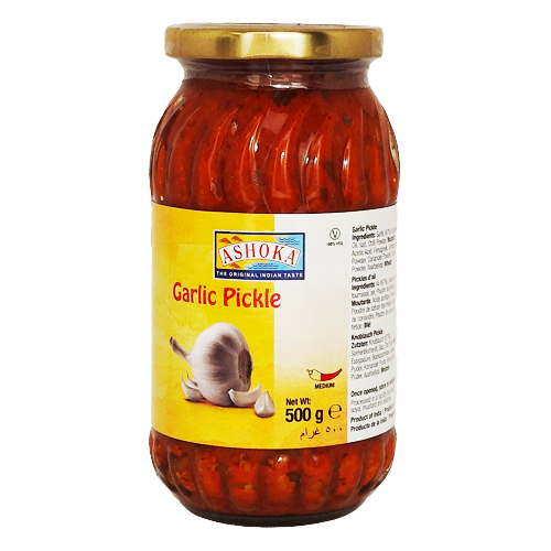 GARLIC PICKLE 6X500G ASHOKA