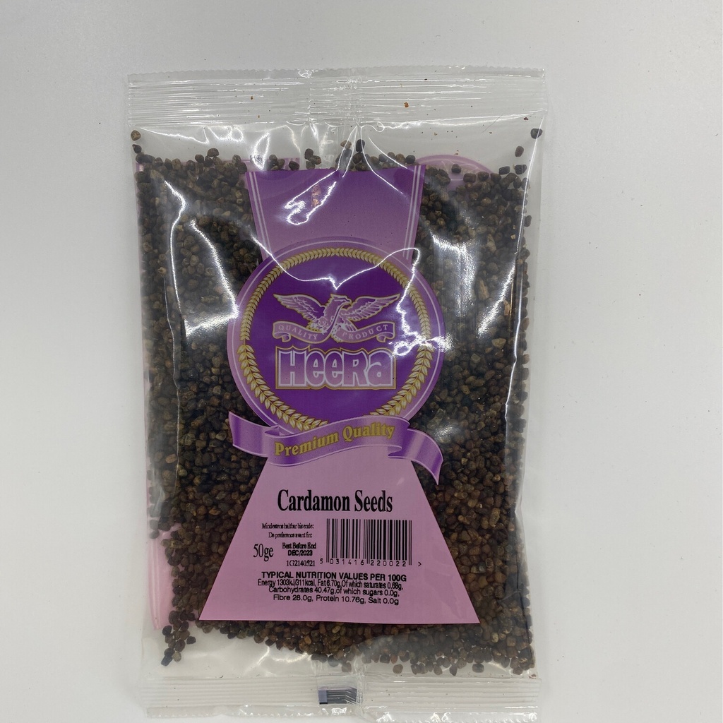 CARDAMOM SEEDS 20X50G HEERA