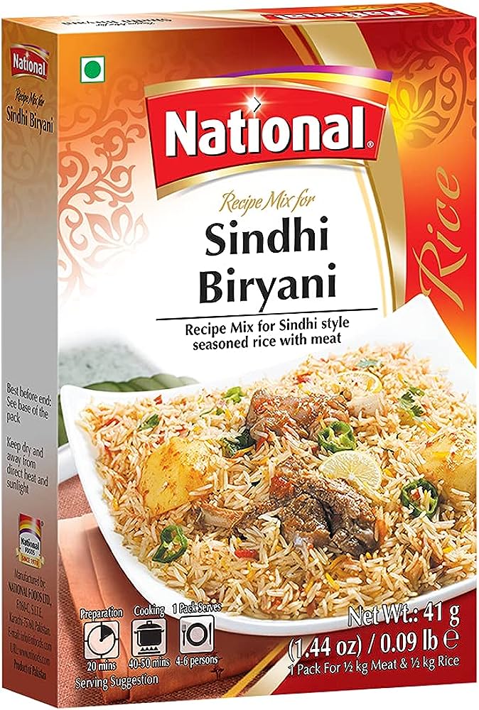 SINDHI BIRYANI 6X82G NATIONAL