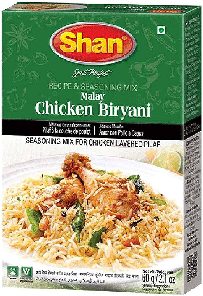 MALAY CHICKE BIRYANI 8X6X60G SHAN