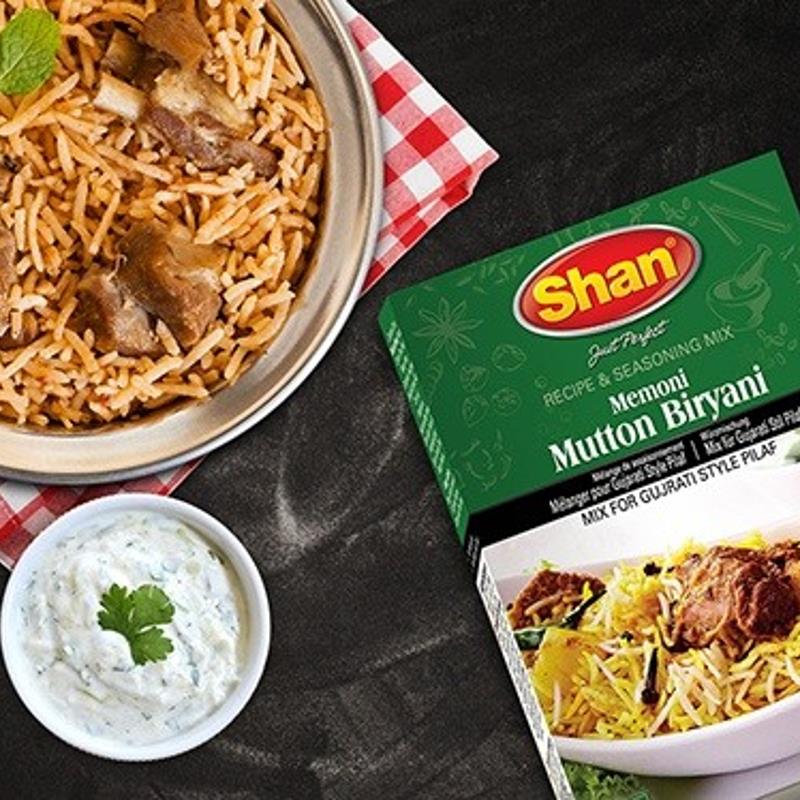 MEMONI MUTTON BIRYANI 8X6X60G SHAN