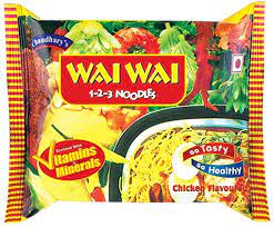 CHICKEN NOODELS 30X75G WAI WAI