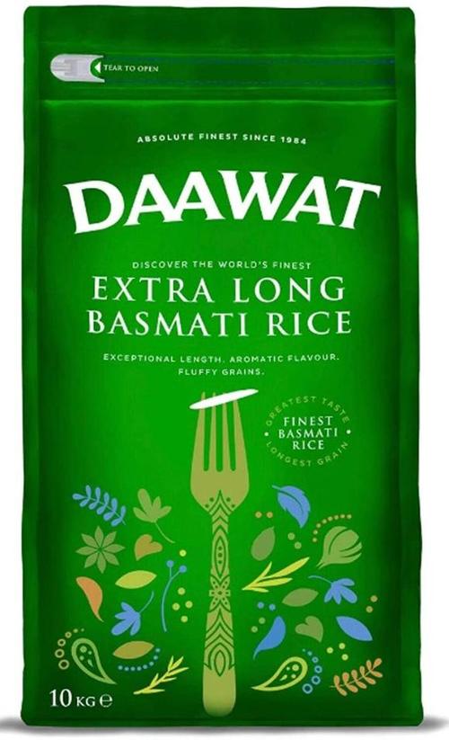 ARROZ BASMATI EXT LONG DAAWAT 10KG