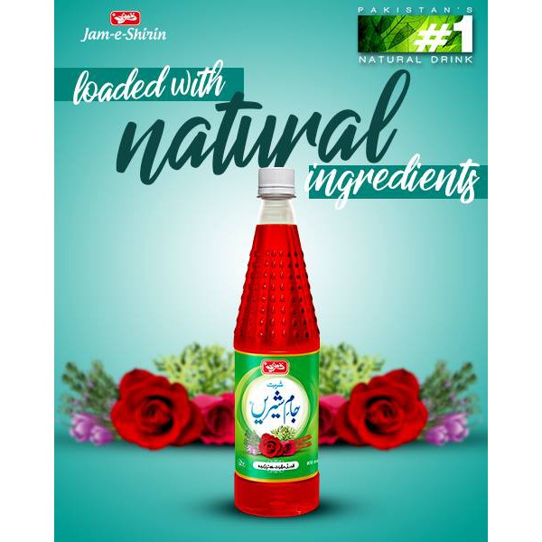 ROSE SYRUP 12X800ML JAM E SHIRIN