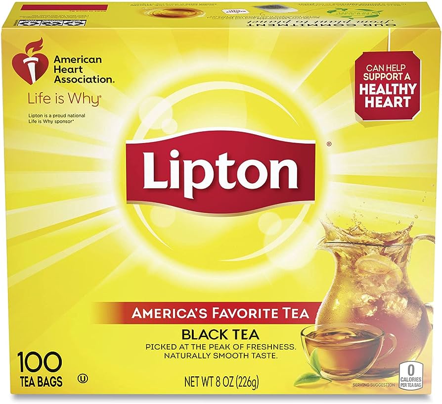 BLACK TEA SACHETS 100'S 12x200GR LIPTON