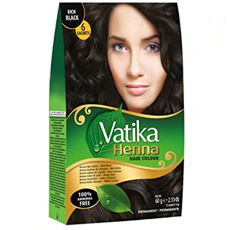 RICH BLACK MAHENDI PWD 6X60G VATIKA