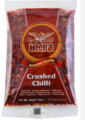 CHILLI CRUSHED 20X50G HEERA