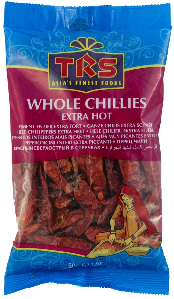 CHILLIES WHOLE 6X400GM TRS