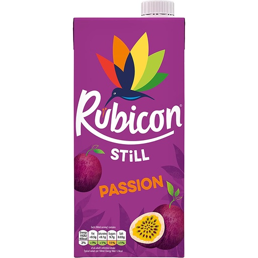 [B100047] PASSION FRUIT DRINK 12X1LT RUBICON