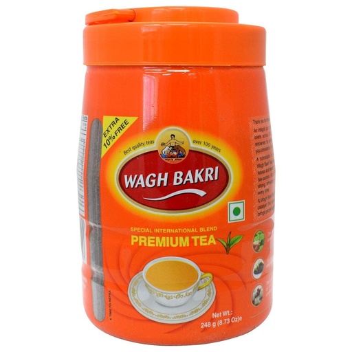 [C100011] PREMIUM BLACK TEA JAR 12X450G  WAGH BAKRI 