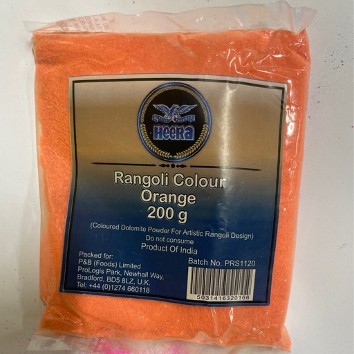 [D100039] HEERA ORANGE COLOR PWD 12x200G
