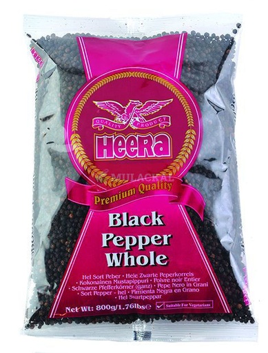 [E100096] BLACK PEPPER WHOLE 6X700G HEERA