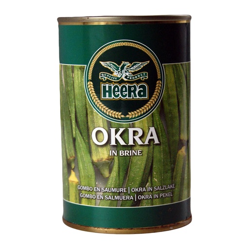 [L100011] OKRA IN BRINE (CANNED) 12X400G HEERA