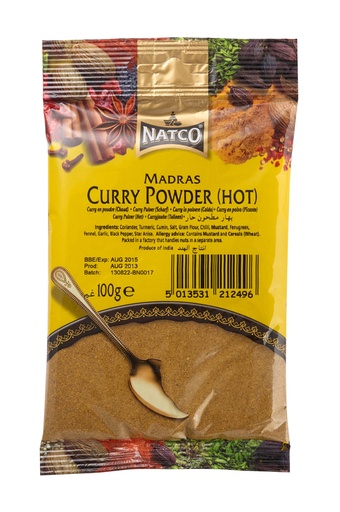 [TP100133] CURRY PWD MILD 20X100G NATCO