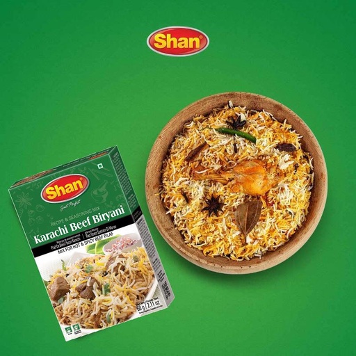 [TP100179] KARACHI BEEF BIRYANI 8X6X60G SHAN